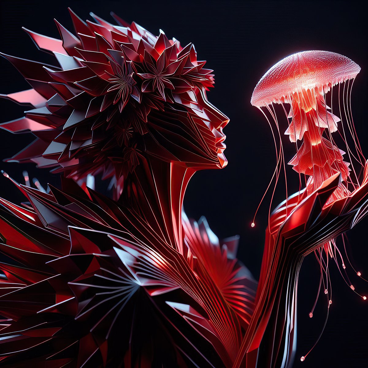 📢I have activated my creator coin! 
🔴Trade The Geometric Muse and the Luminous Jellyfish. 🔗zora.co/coin/base:0xcc… 
.
#NFT_Shill 
#Zora
#Base 
#Ethereum 
#AIart 
#AIArtCommuity