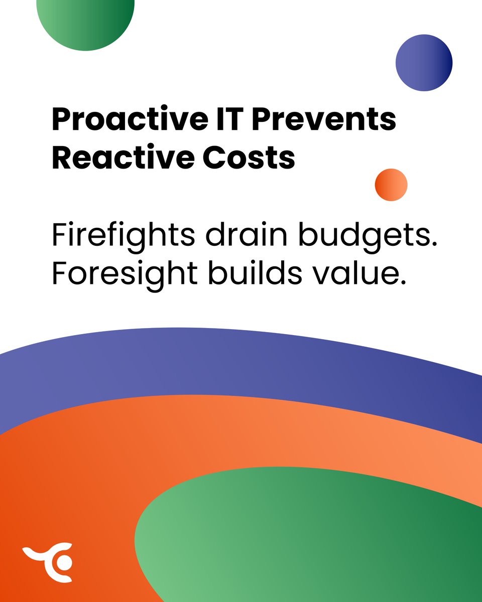 TriColorInitia's tweet image. Firefights burn budgets.
Proactive IT builds long-term value.

#ProactiveIT #SmartEnterprise #AutomationStrategy #TricolorInitiatives