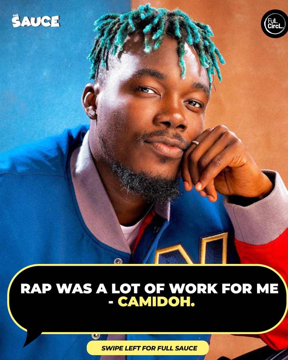 FulLCircLAfrica's tweet image. THE SAUCE🚨: @camidoh explains why he preferred singing more than rap because he felt rap became a lot of work for him because he can freestyle singing but cannot do that for rap.
🎥: @hitz1039fm