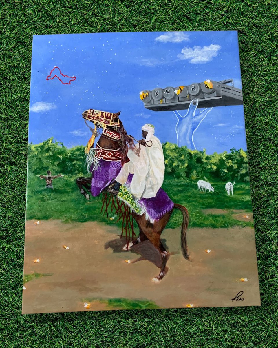 RICKSDAGREAT's tweet image. Art isn’t just what you see—it’s what it says.
This new piece tells a layered story. #ContemporaryArt #NigerianCreatives #MadeInNigeria