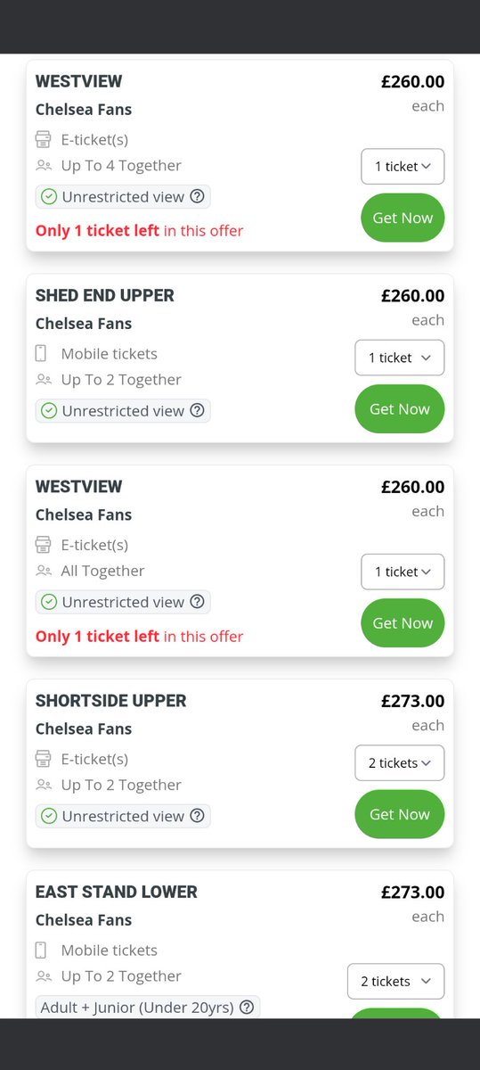 TomLevins1's tweet image. Low and behold 🥴
Making it easier for touts and harder for actual fans. Well done @ChelseaFC 👏👏👏