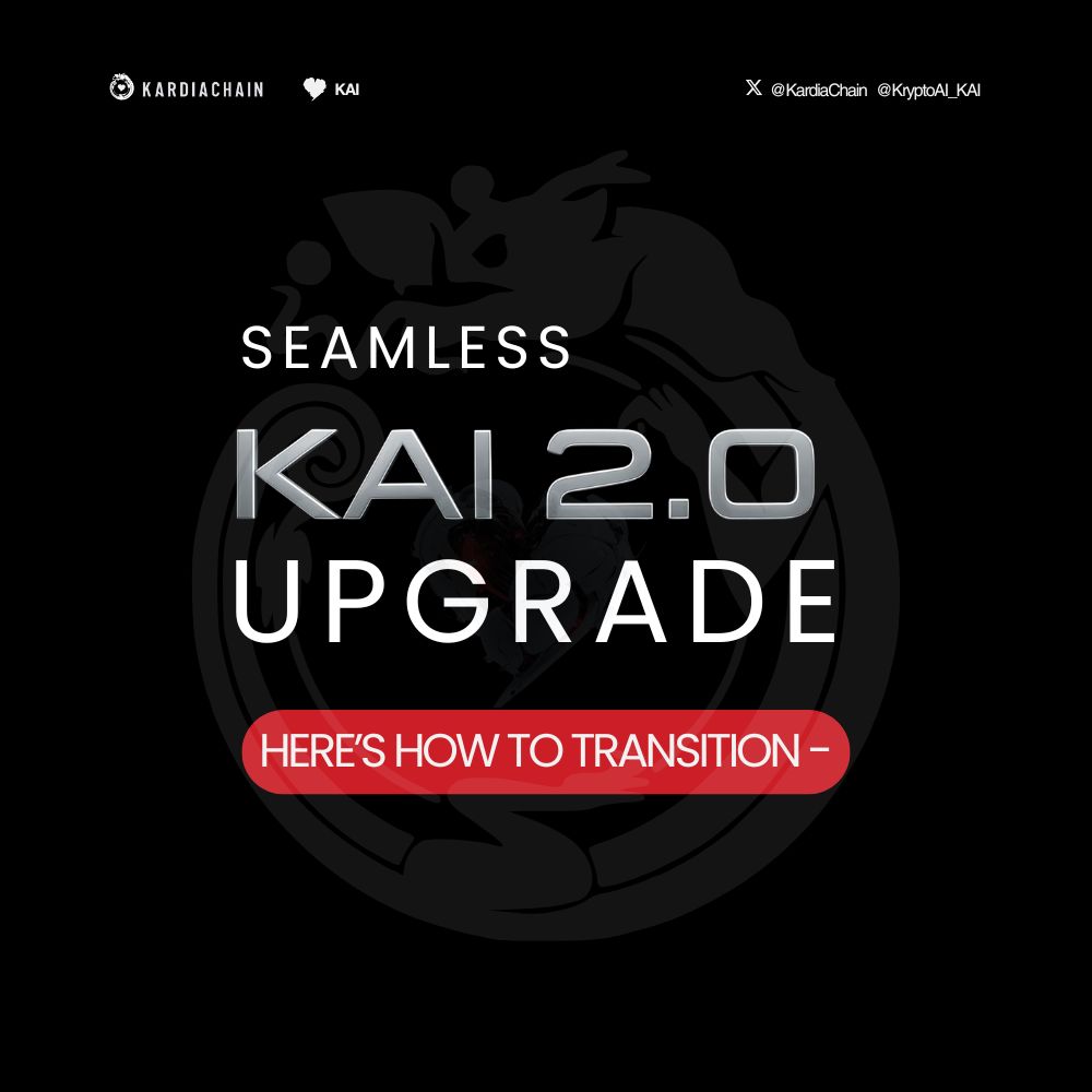 🚨 Upgrade to KAI 2.0 Before July 28 🚨

The legacy era is ending — and the path forward is live.

If you're still staking or holding legacy $KAI, now’s the time to upgrade and unlock everything KAI 2.0 offers:

✅ Smarter rewards
✅ AI-ready infrastructure
✅ Access to all new
