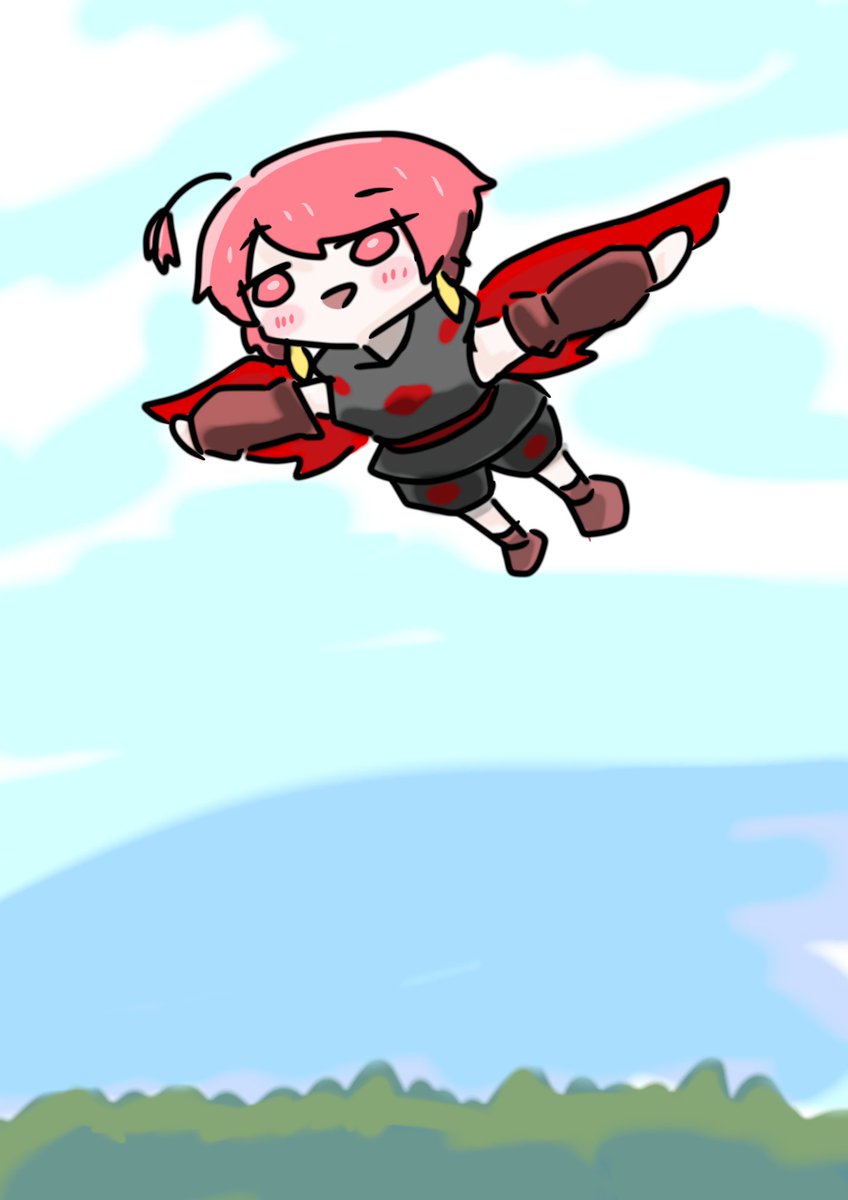 #初雪のSCP擬絵
緋色の鳥ちゃんが刺さった、可愛いすぎた
