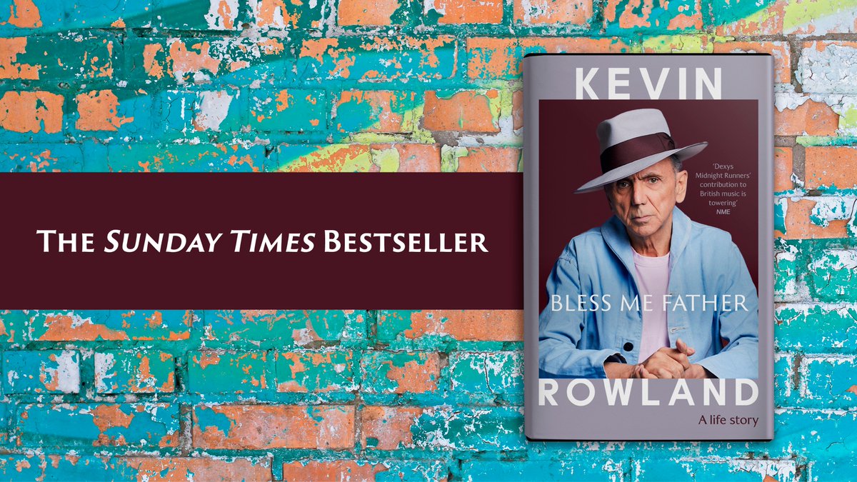 DexysOfficial's tweet image. We are pleased to announce that Kevin’s book, Bless Me Father, is a Sunday Times bestseller for the second week in a row. Even more exciting, it has climbed up a spot to 6th. We’re so pleased that so many people like the book.