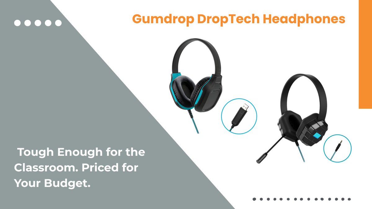 🎧 Teachers — tired of replacing headphones?
 Meet Gumdrop DropTech 🎒
✅ Drop-tested from 6ft
 ✅ Chew-proof, tangle-free cables
 ✅ Clear sound for focused learning
Built for the classroom.
 🔗 bit.ly/4jemQ2E 
#EdTechUK  #TeacherTools #DurableTech #SchoolHeadphones