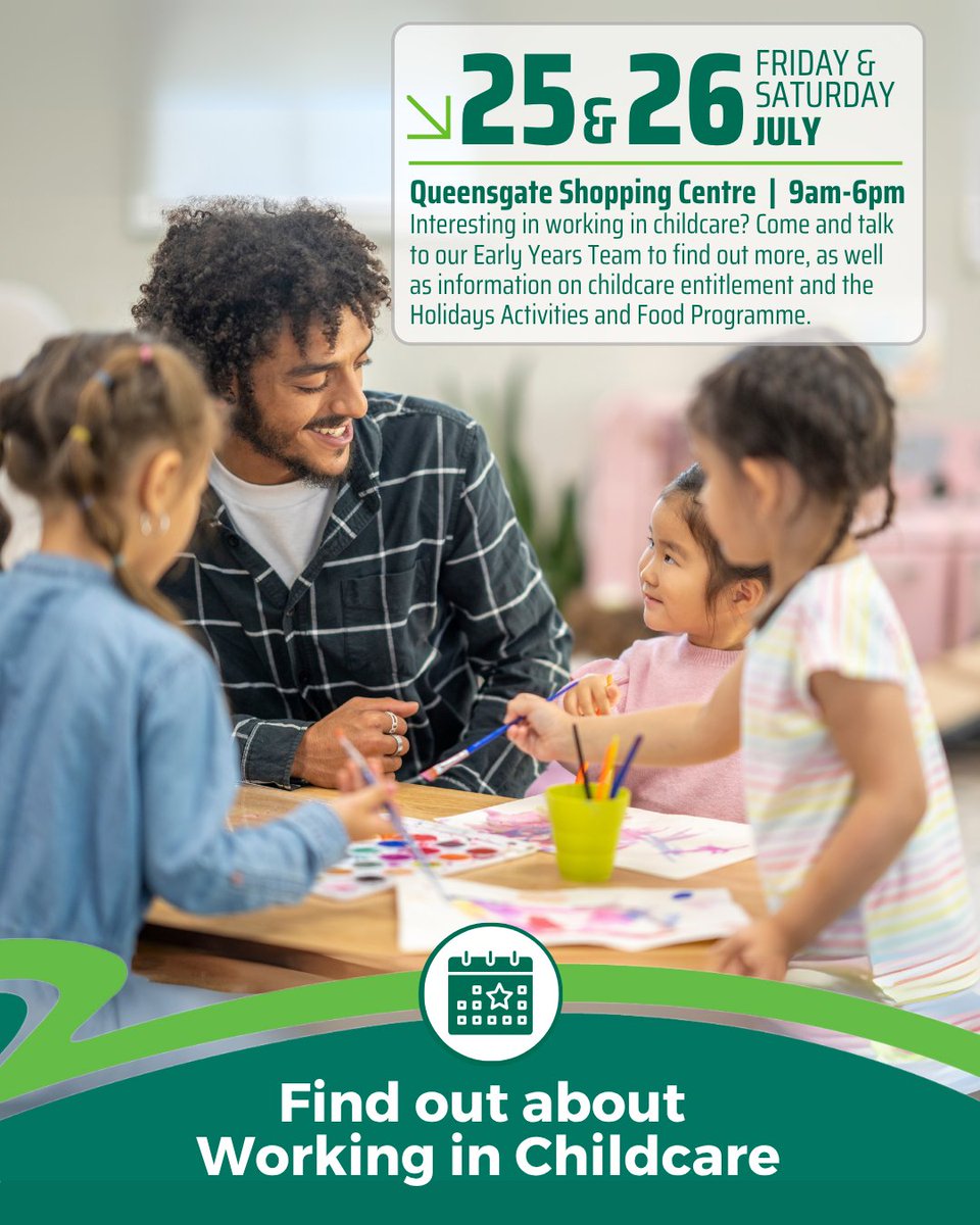 PeterboroughCC's tweet image. Interesting in working in childcare? Come and talk to our Early Years Team to find out what the work entails, type of qualifications needed, where you can work, information about becoming a childminder. They can also provide information on childcare entitlement and the Holidays…