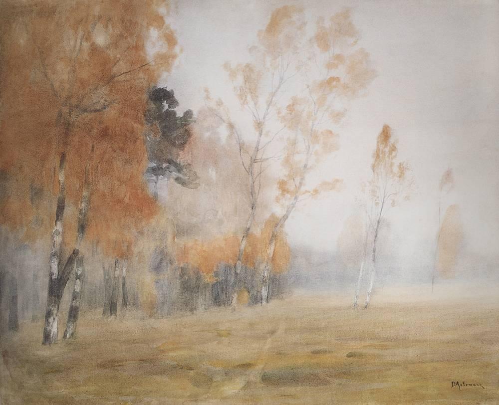 artistlevitan's tweet image. Mist. Autumn.