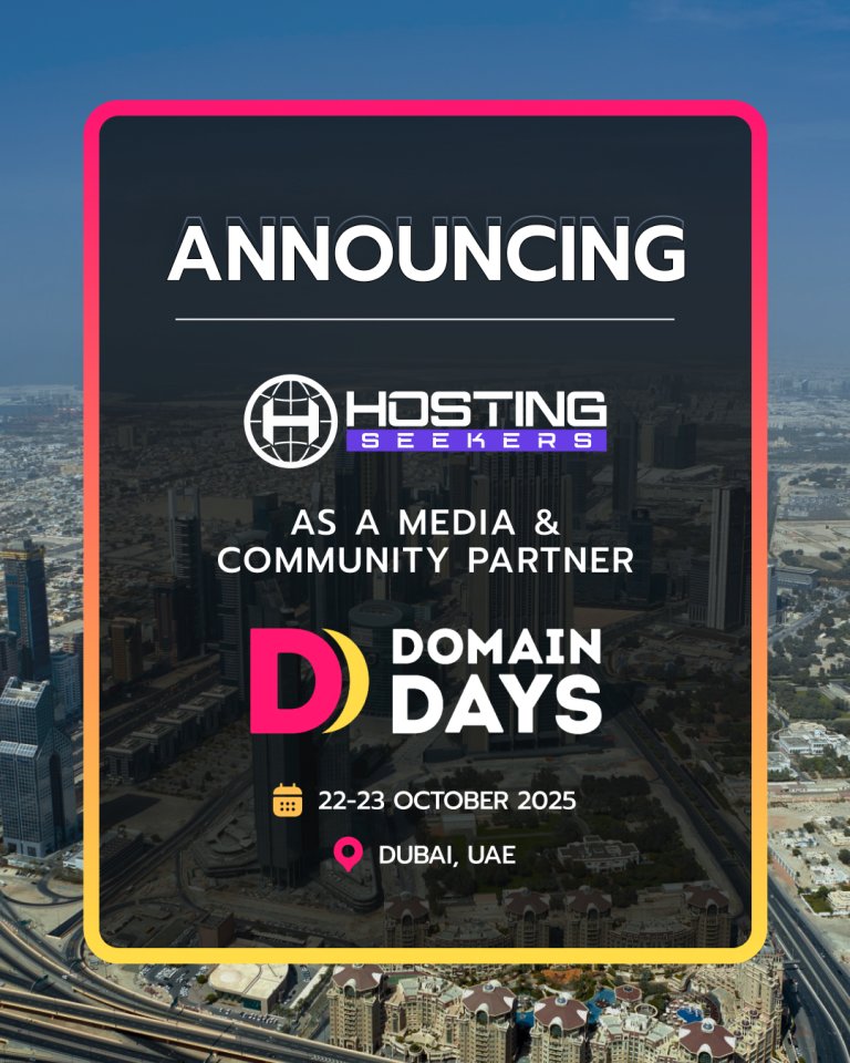 HostingSeekers (@hostingseekers1) on Twitter photo Exciting news from the HostingSeekers team! 🚨💥
HostingSeekers is proud to partner with <a href="/domain_days/">Domain Days Dubai</a> as a Media & Community Partner. 🎉
📅 22–23 October 2025
📍 Dubai, UAE
Find more details about the event here: domaindays.com
.
.
#HostingSeekers #DomainDays2025 Exciting news from the HostingSeekers team! 🚨💥
HostingSeekers is proud to partner with <a href="/domain_days/">Domain Days Dubai</a> as a Media & Community Partner. 🎉
📅 22–23 October 2025
📍 Dubai, UAE
Find more details about the event here: domaindays.com
.
.
#HostingSeekers #DomainDays2025