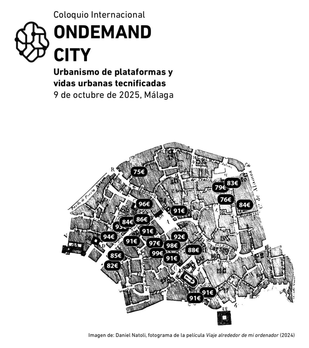 🔴COLOQUIO INTERNACIONAL

Ondemandcity: urbanismo de plataformas y vidas urbanas tecnificadas

9 de octubre de 2025 | 📍 Málaga

Si te apetece participar, envíanos tu comunicación :)
forms.office.com/pages/response…