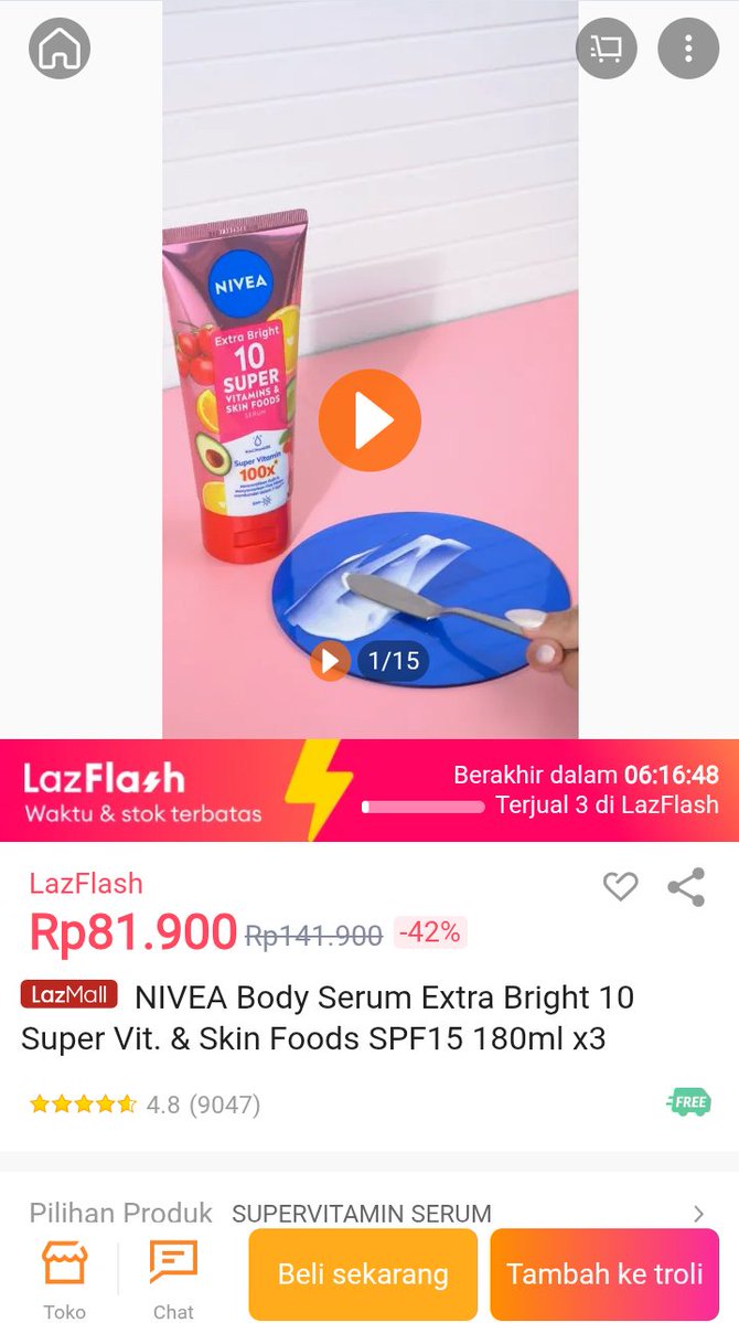 biar bisa hemat, wajib belanja nunggu Nungguin Promo Pesta Gajian karena di lazada
ada pesta gajian + voucher bonus s.d 500rb
masih ditambah crazy brand mega offer diskon s.d 80% 
yuk co 🎉
 lazada.co.id/products/pdp-i…
