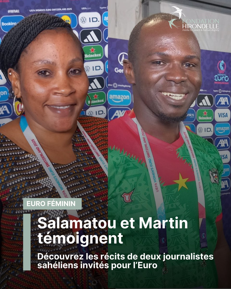 Fondation Hirondelle (@fondhirondelle) on Twitter photo ⚽ Du Sahel aux stades suisses : 2 regards sur la force du football
« Voir un stade plein pour un match féminin, c’est un signe d’espoir pour l’évolution du football » – <a href="/KabaMartin/">Kaba Martin</a>.
👉Témoignages : bit.ly/46VpkQL
<a href="/EDA_DFAE/">EDA - DFAE</a>, <a href="/SwissAmbSahel/">Ambassadrice Cédrine Beney</a>
#EURO2025 #FootballFéminin ⚽ Du Sahel aux stades suisses : 2 regards sur la force du football
« Voir un stade plein pour un match féminin, c’est un signe d’espoir pour l’évolution du football » – <a href="/KabaMartin/">Kaba Martin</a>.
👉Témoignages : bit.ly/46VpkQL
<a href="/EDA_DFAE/">EDA - DFAE</a>, <a href="/SwissAmbSahel/">Ambassadrice Cédrine Beney</a>
#EURO2025 #FootballFéminin