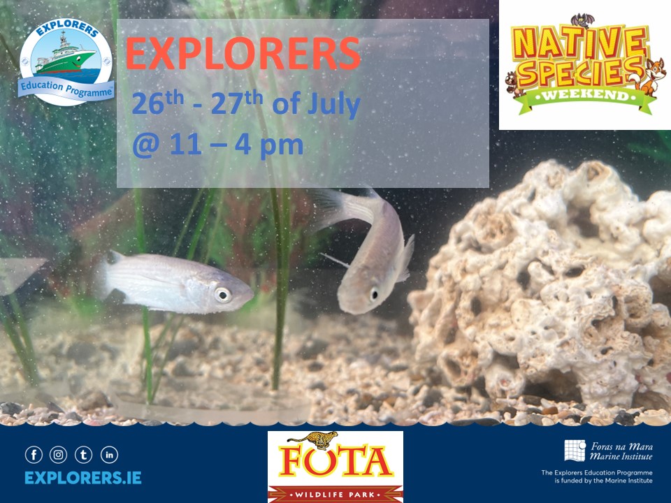 We hope to see you at <a href="/fotawildlife/">Fota Wildlife Park</a>  this weekend for Native Species Weekend! It'll be such a great day out for the whole family!
#KeepExploring 
<a href="/MarineInst/">Marine Institute</a>