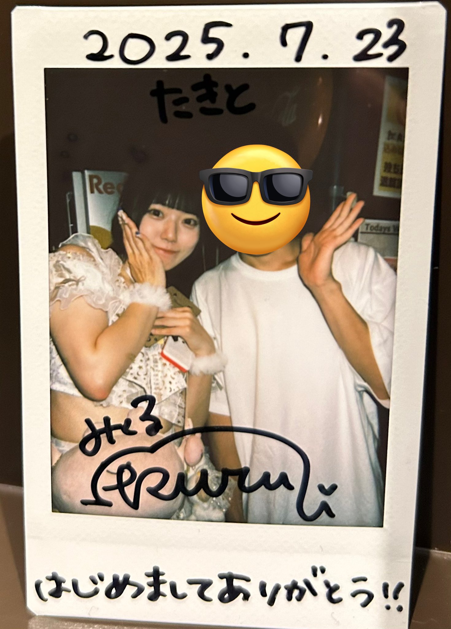 MIZTAVLA yuri チェキ MIZTAVLA yuri チェキ