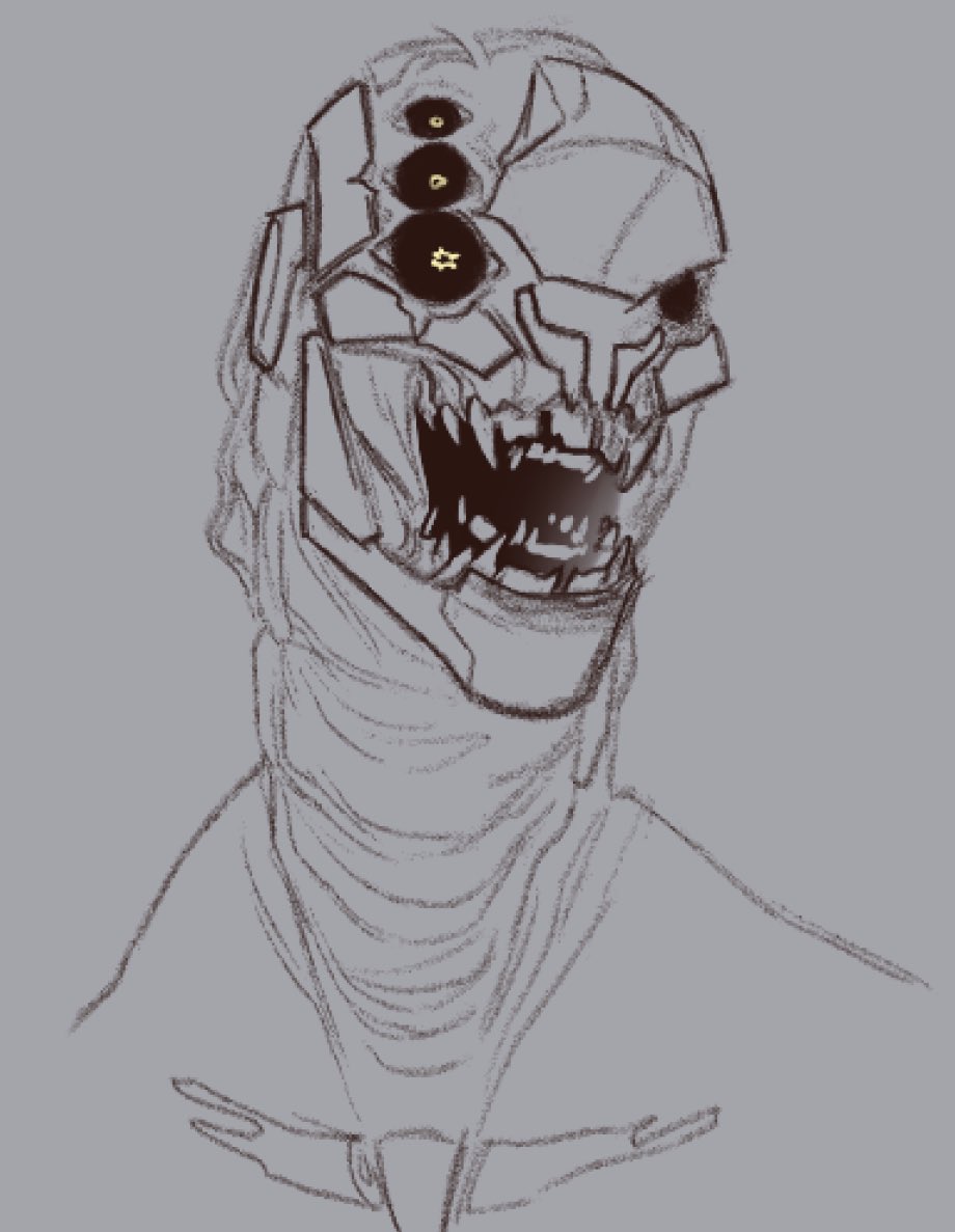 stoshasaurus1's tweet image. Oh yeah y’all like Apollyon don’t you? Well I drew it again yesterday in my normal style so here