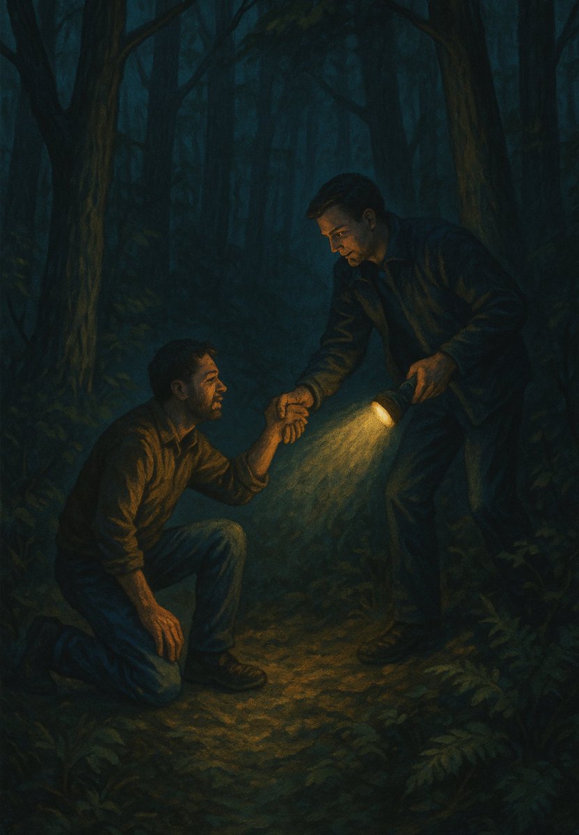 workinp00386033's tweet image. Looking back, I now understand that I had no chance of turning my life around on my own.
I was too far in the woods to know the way out.
Reaching out connected me with people who have got out the woods already. They know the way, and they’ve got a flashlight!