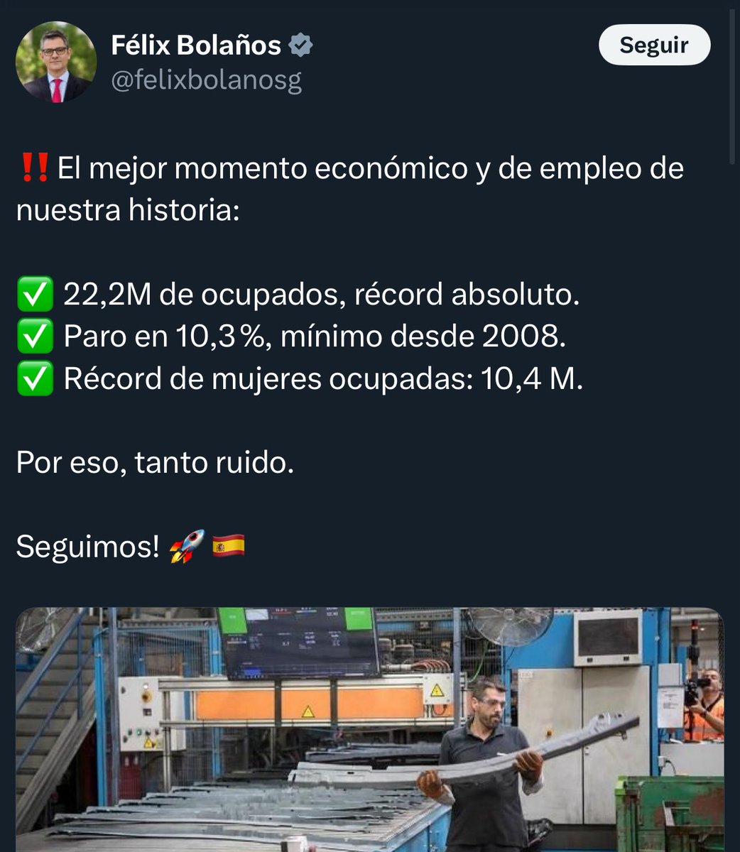 LA MENTIRA DEL RECORD DEL EMPLEO

El viejo truco de decir que ha bajado el desempleo en primavera-verano con todo el empleo estacional que genera el buen tiempo y el turismo. Lo hacen todos los gobiernos.

A eso súmale que somos menos españoles pero hay más migrantes, y con ello