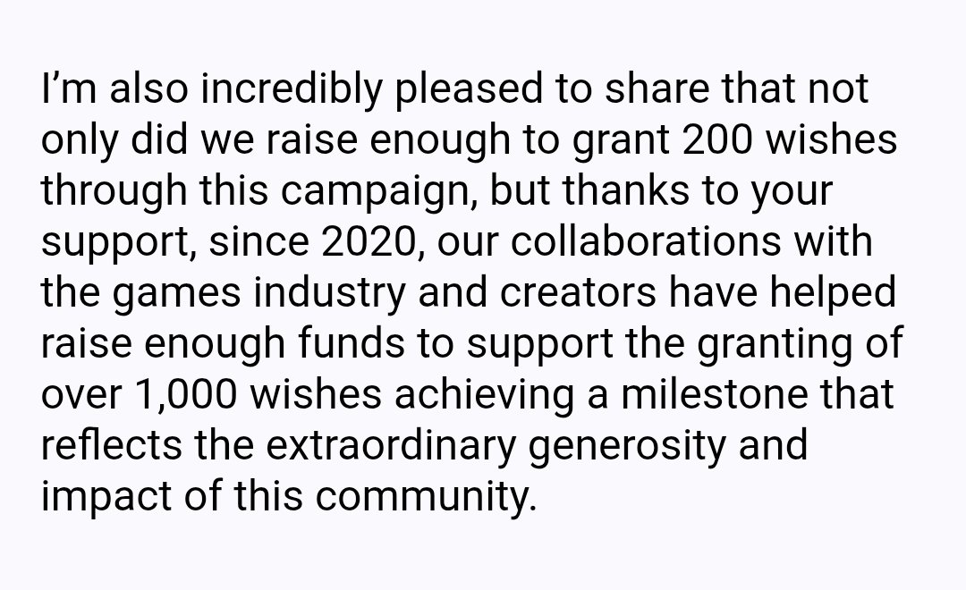 PhoebeOnTV's tweet image. The Make A Wish Collaborative Campaign raised enough to grant 1,000 wishes.
That is incredible.
So proud to have been a small part of this!