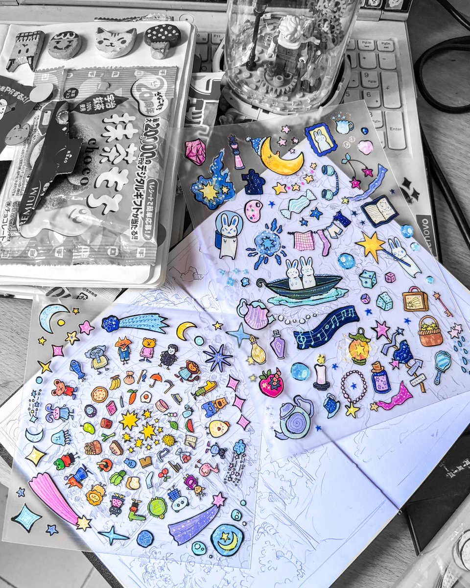 __ardya's tweet image. sticker baruuuu ⭐️☄️🫧🪐