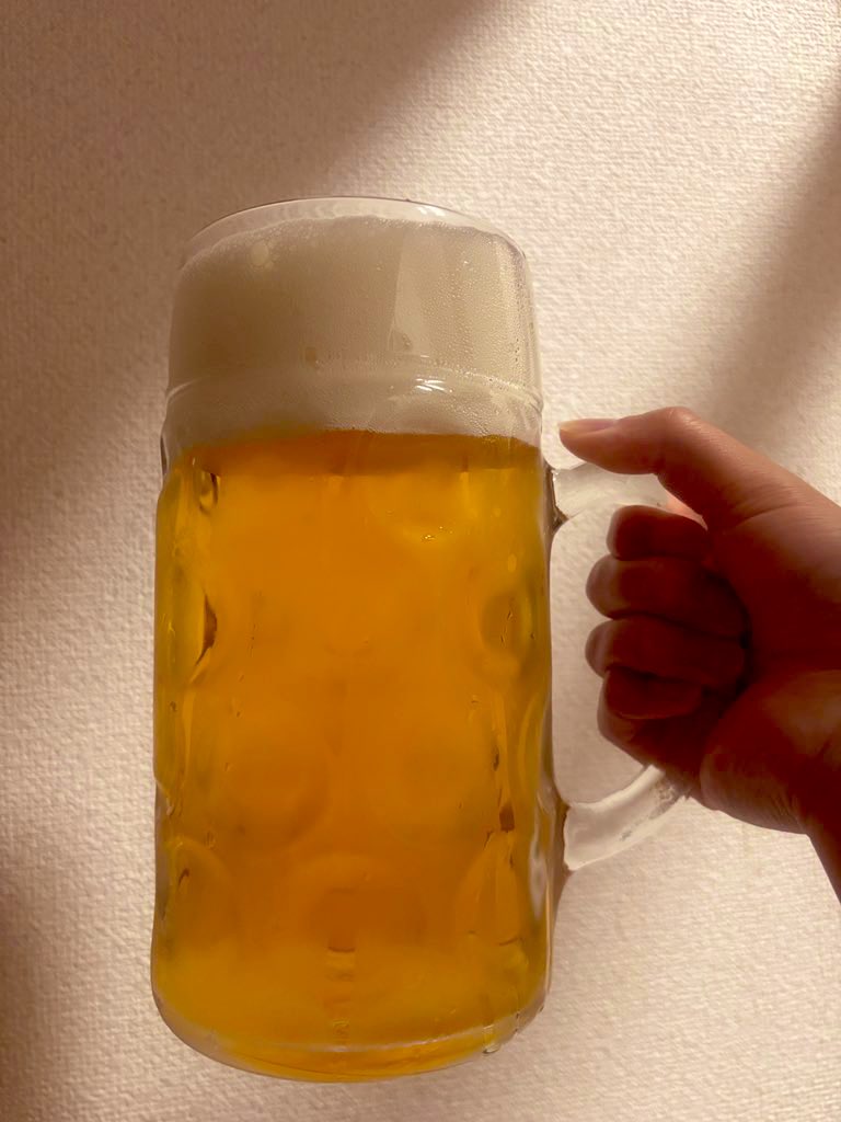 これは誕生日プレゼントのBIGジョッキ🍺
ありがとうね！🍻