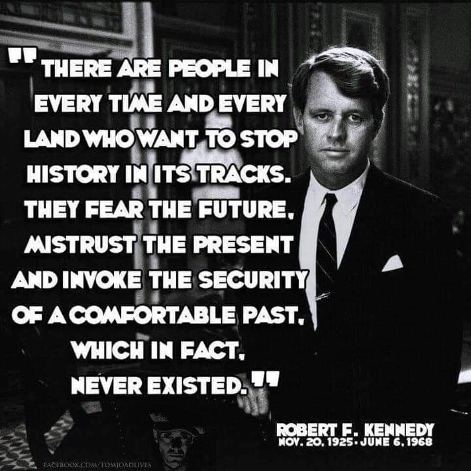 A Kennedy, with an intact brain, opines.