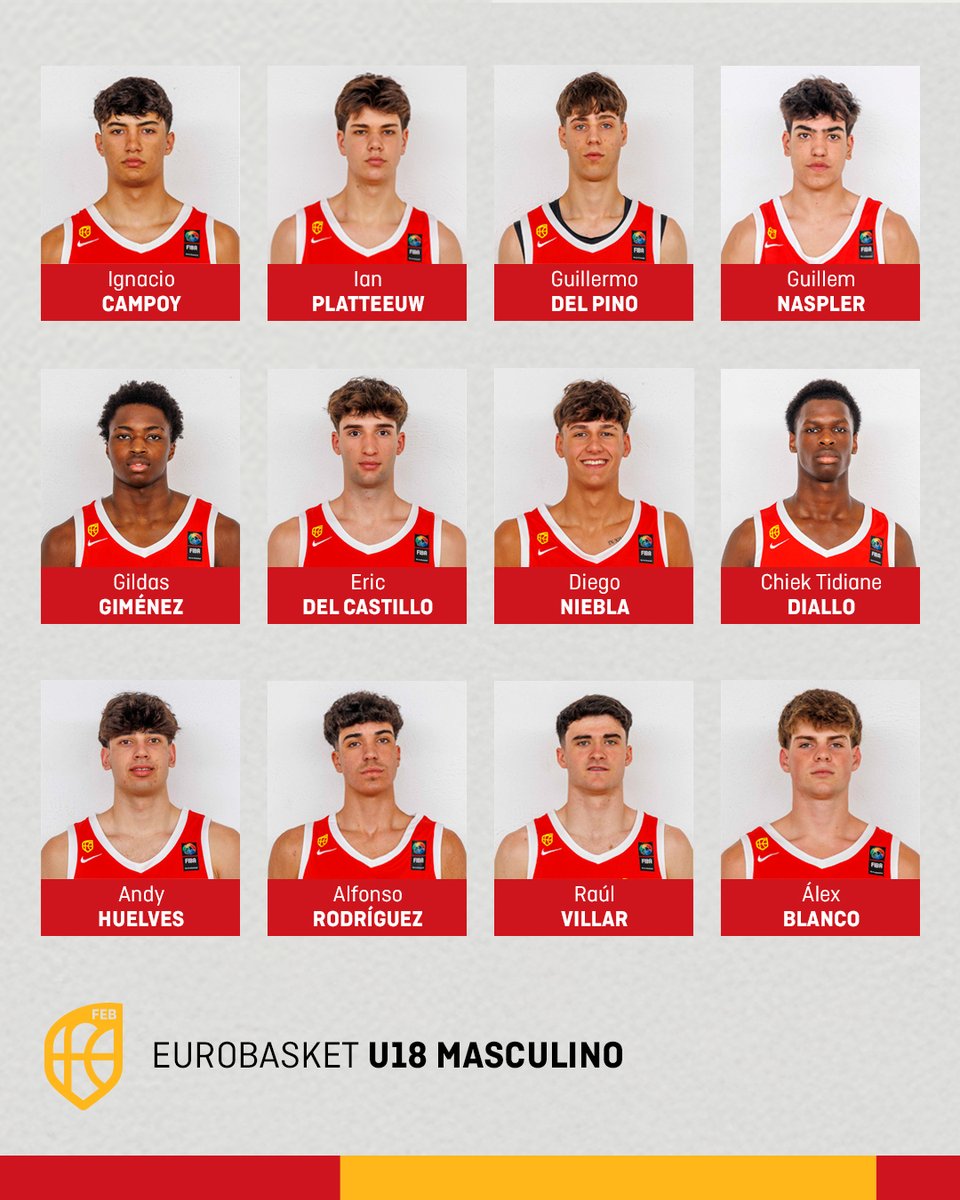 ¡Vamos Álex! 🧡
¡Ánimo Javi! 😔

Cas 👉 Alex Blanco estará en el Eurobasket U18M
acortar.link/BGE0ZH

Val 👉 Alex Blanco estarà en l'Eurobasket U18M
acortar.link/Uexeh3

Eng 👉 Alex Blanco will be at the Eurobasket U18M
acortar.link/yDfkHV

📷 @baloncestoesp