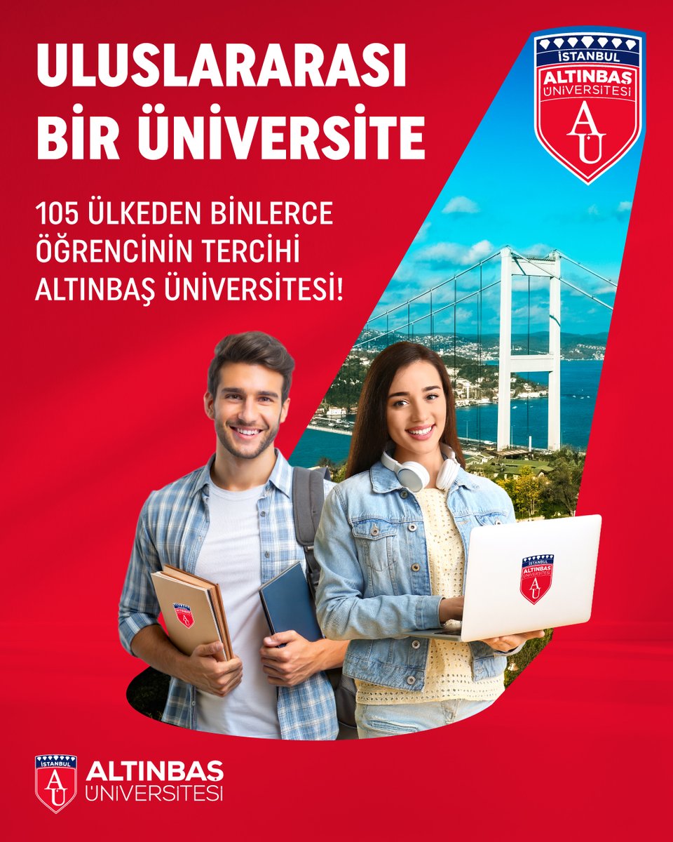 🌍 ULUSLARARASI BİR ÜNİVERSİTE
105 ülkeden binlerce öğrenci Altınbaş Üniversitesi’ni tercih ediyor.

📍 21 Temmuz – 11 Ağustos tarihleri arasında seni de Altınbaş Üniversitesine bekliyoruz!