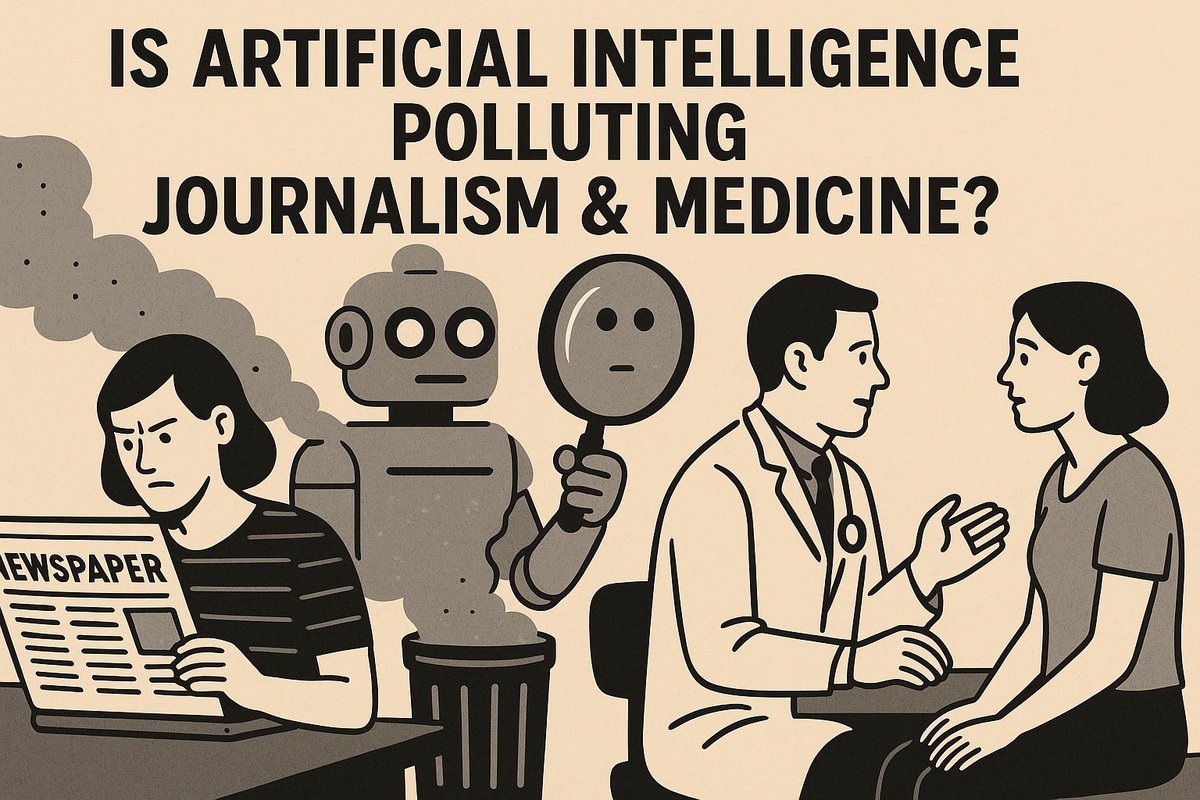 garyschwitzer's tweet image. Is artificial intelligence polluting journalism and medicine? A collection of thoughtful analyses in both professions. garyschwitzer.substack.com/p/is-artificia…