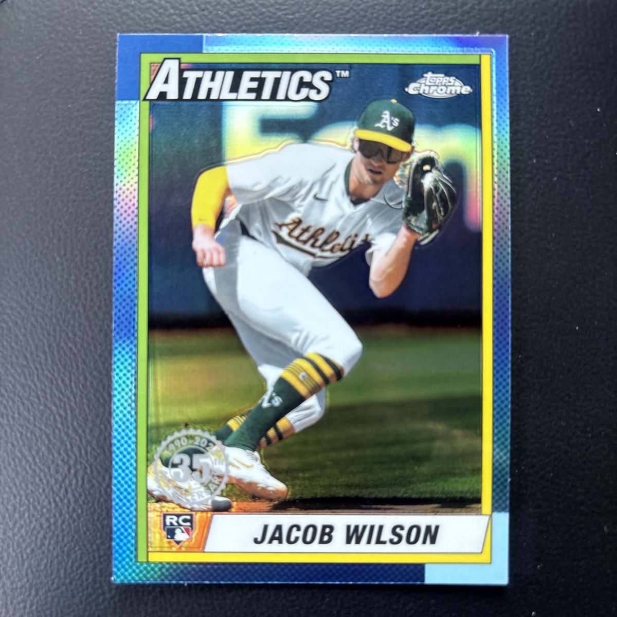 j_updegraff's tweet image. 2025 Topps Chrome Jacob Wilson RC Throwback - $4 PWE @davisdugout @HeathElliott79