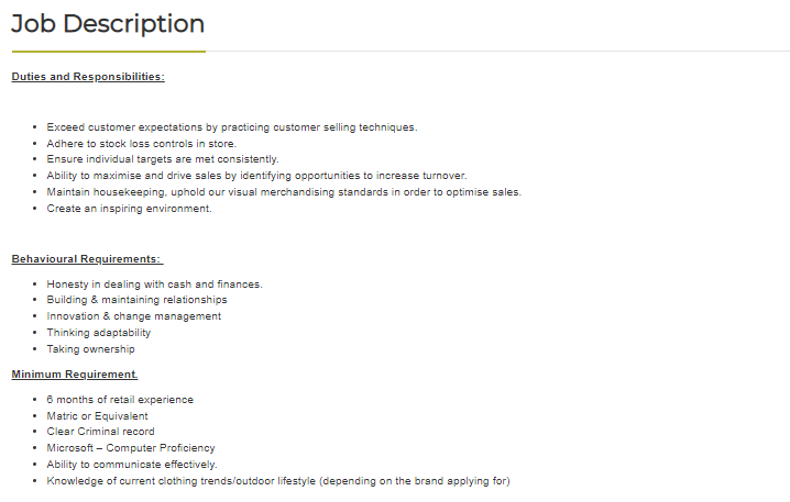 HunterSpani's tweet image. Job Alert!!!
Company: Cape Union Mart International
Position: Sales Assistant
Location: Polokwane, Limpopo
Click here to apply: spanihunter.co.za/single-job/?id…
Closing Date: 27 July 2025
Please refer to the picture for more info