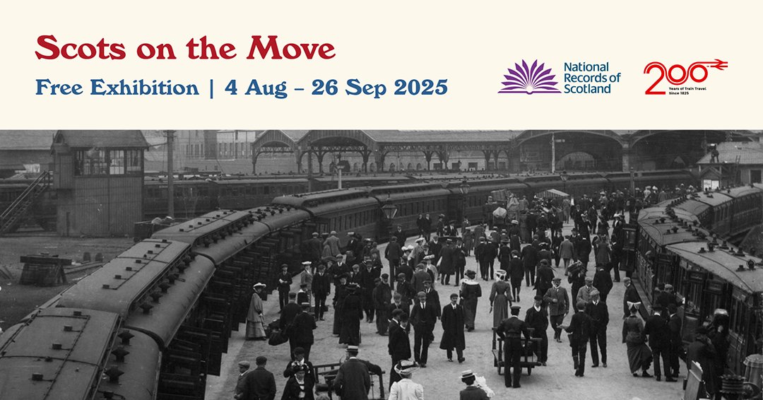 NatRecordsScot (@natrecordsscot) on Twitter photo 🚂 Free event! Discover how Victorian railways transformed Scottish tourism at a talk for our <a href="/edfringe/">Edinburgh Festival Fringe</a> exhibition.
Join Prof Rab Houston on 7 August to explore the fascinating history of Scottish holidays and how steam trains changed travel forever.
🎟️ bit.ly/NRS-TourismTalk 🚂 Free event! Discover how Victorian railways transformed Scottish tourism at a talk for our <a href="/edfringe/">Edinburgh Festival Fringe</a> exhibition.
Join Prof Rab Houston on 7 August to explore the fascinating history of Scottish holidays and how steam trains changed travel forever.
🎟️ bit.ly/NRS-TourismTalk