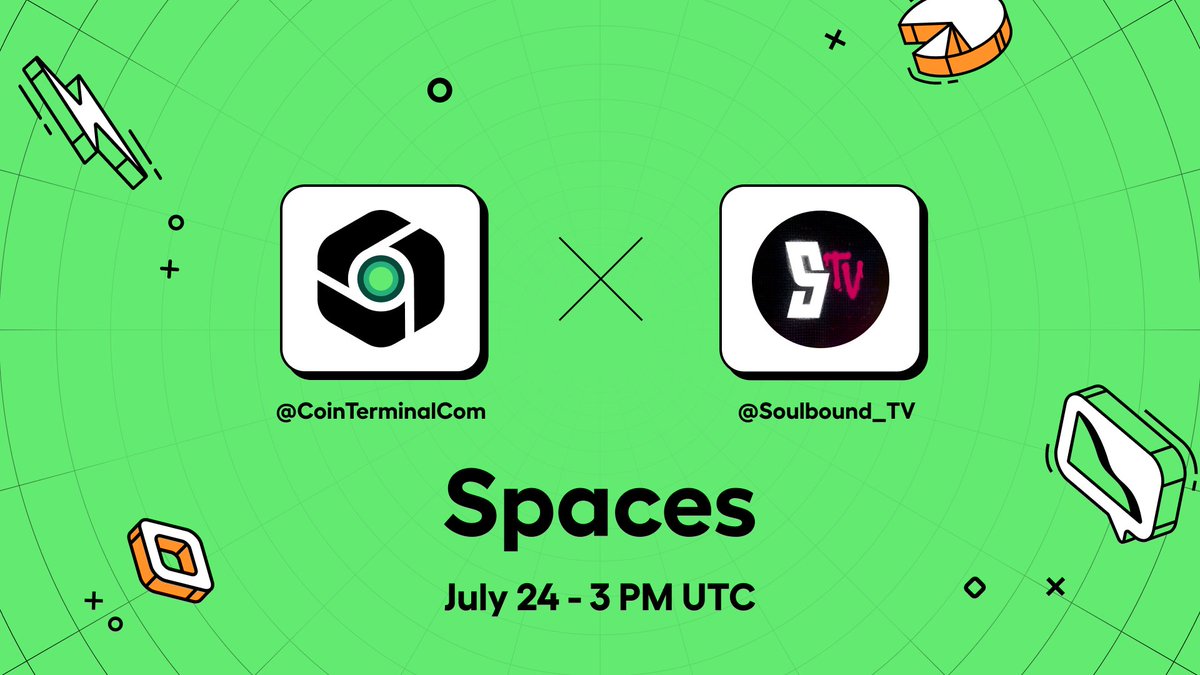 Coin Terminal (@cointerminalcom) on Twitter photo Join us for a space with <a href="/Soulbound_TV/">Soulbound TV</a> today at 3 PM UTC, where we’ll dive into their upcoming listing this week and share a sneak peek of what’s ahead.
Soulbound TV is the latest open-access sale on the platform. All participants who opt into the sale till Friday are Join us for a space with <a href="/Soulbound_TV/">Soulbound TV</a> today at 3 PM UTC, where we’ll dive into their upcoming listing this week and share a sneak peek of what’s ahead.
Soulbound TV is the latest open-access sale on the platform. All participants who opt into the sale till Friday are