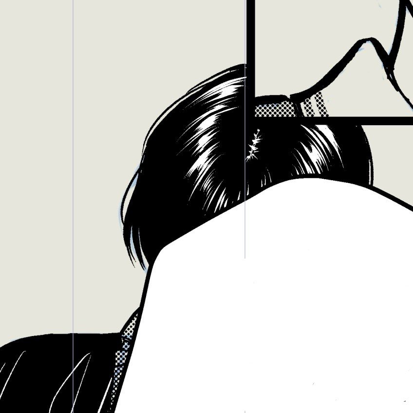 yasukopanda's tweet image. ところで今やってる原稿、これまで描いたことないタイプ(髪・顔)のキャラ描いててひとりテンション上がっております…✨