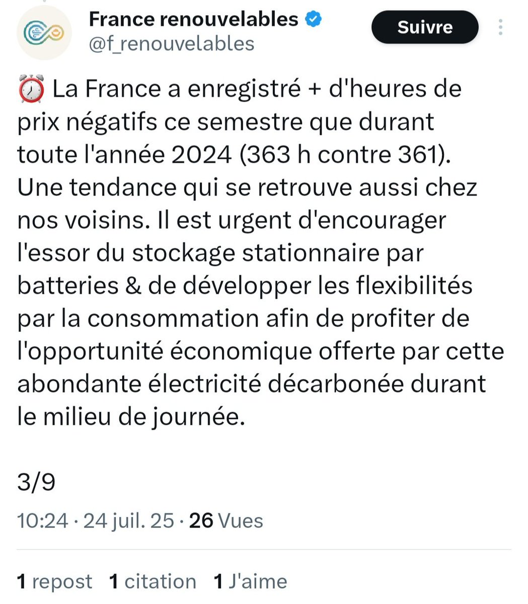 FabienBougle's tweet image. STOP
IL EST URGENT D'ARRÊTER LES ÉNERGIES INTERMITTENTES
#Éoliennes et panneaux solaires déstabilisent le marché électrique et font exploser la facture électrique des français ⤵️⤵️⤵️