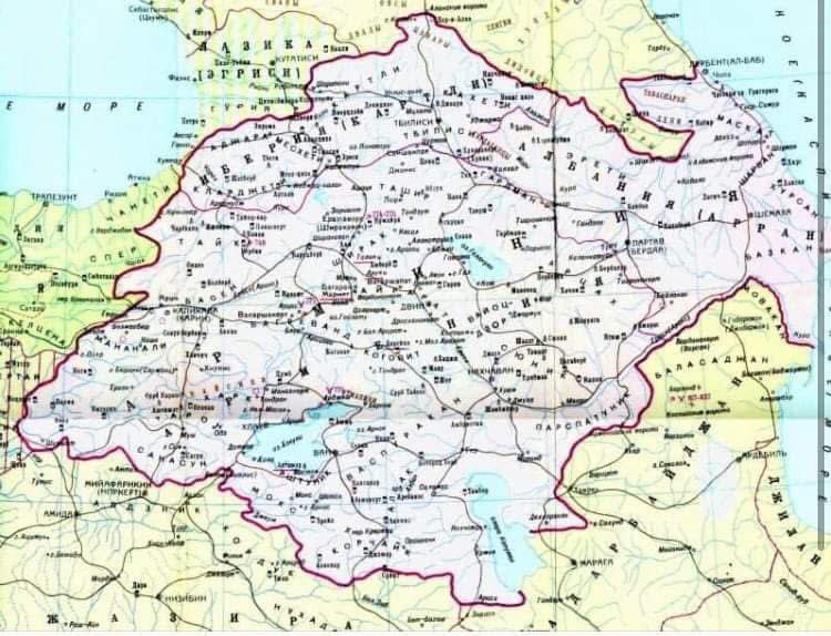 Tigrand's tweet image. "What Azerbaijanis don't like to remember.
Armenia in 640-880. territory of the present artificial formation with the name "Azerbaijan" stolen from the province of the same name in Iran, including the city of Baku, all these 260 years were part of Armenia.