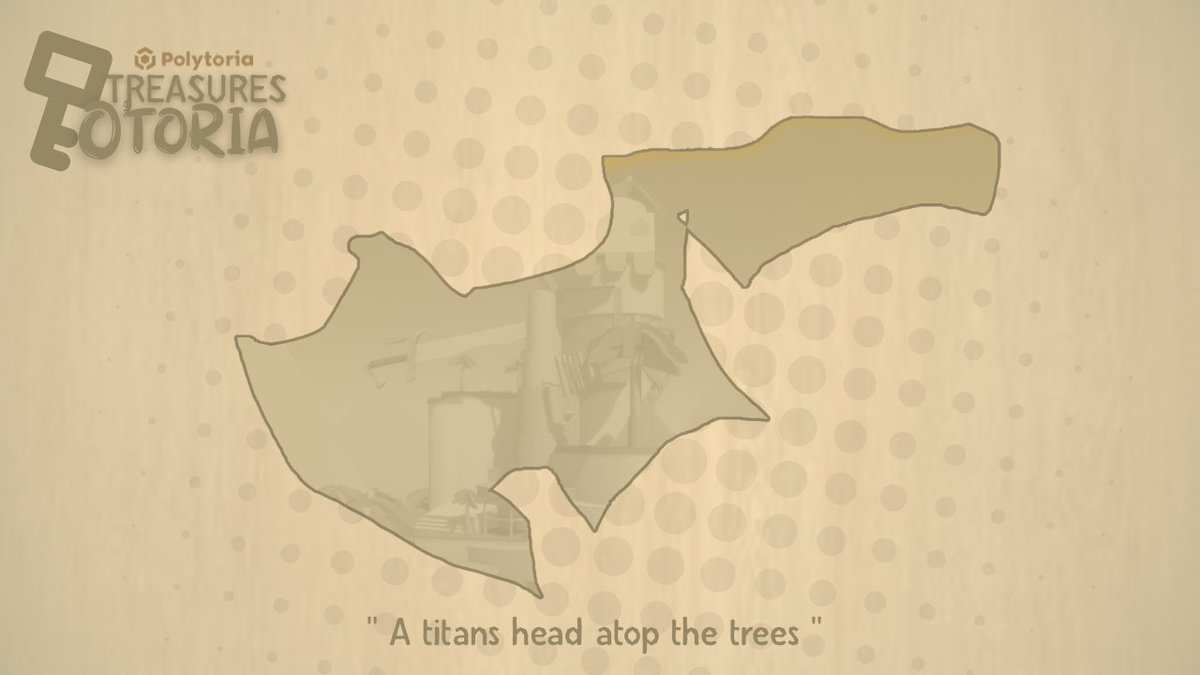 A titans head atop the trees...