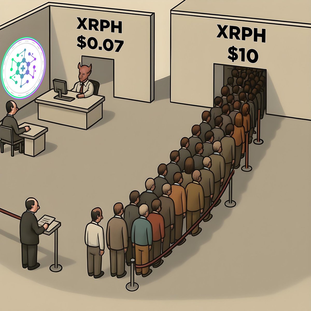 RipplePumpkin's tweet image. They laugh at $XRPH at $0.07…
But they’ll chase it at $10 like it’s the next big thing.
This is how wealth is transferred — from the fearful to the focused.
Be early. Be bold. Be in.