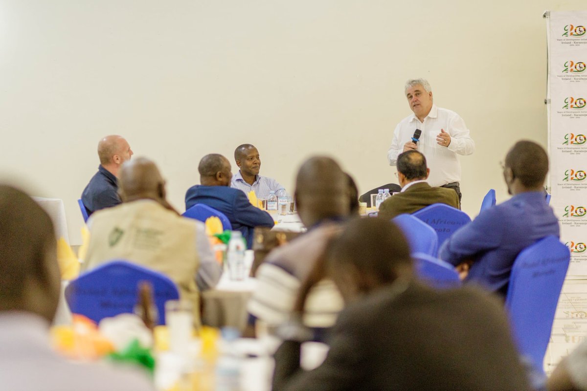 IrlEmbUganda's tweet image. A great evening yesterday as @IEAmbUganda hosted friends of Ireland in Karamoja, partners, staff, local government officials at a farewell dinner in Hotel Africana-Moroto.