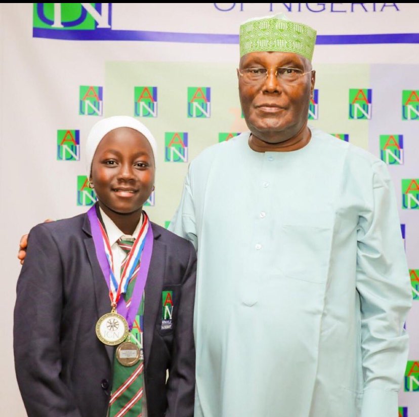 muhammaddayyiib's tweet image. This is one of the chibok girls sponsored on scholarship by H.E, @atiku.
Your good works are undeniable.
Go and verify
