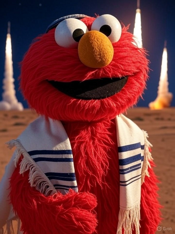 TheElmoJew's tweet image. Elmo is chosen! Sesame Street was promised to Elmo! From sea to Big Bird! Send more Foreign Aid!