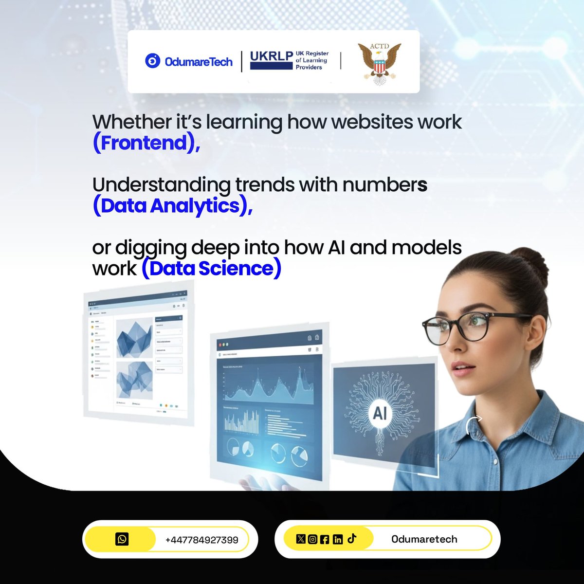 OdumareTech's tweet photo. Our August Cohort is almost here! Don’t miss out on the OdumareTech Premium experience,  practical learning, expert mentorship, and real-world projects. Register today and take the first step into tech the right way.
#OdumareTech #TechCohort #AugustCohort #LearnTech #FutureInTech https://t.co/OMSk7W6Yiq