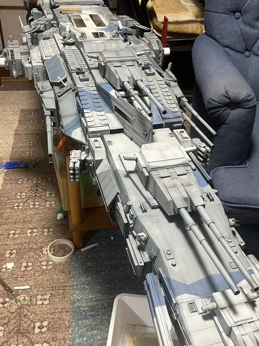 norme002_bear's tweet image. 主砲群の修理が完了