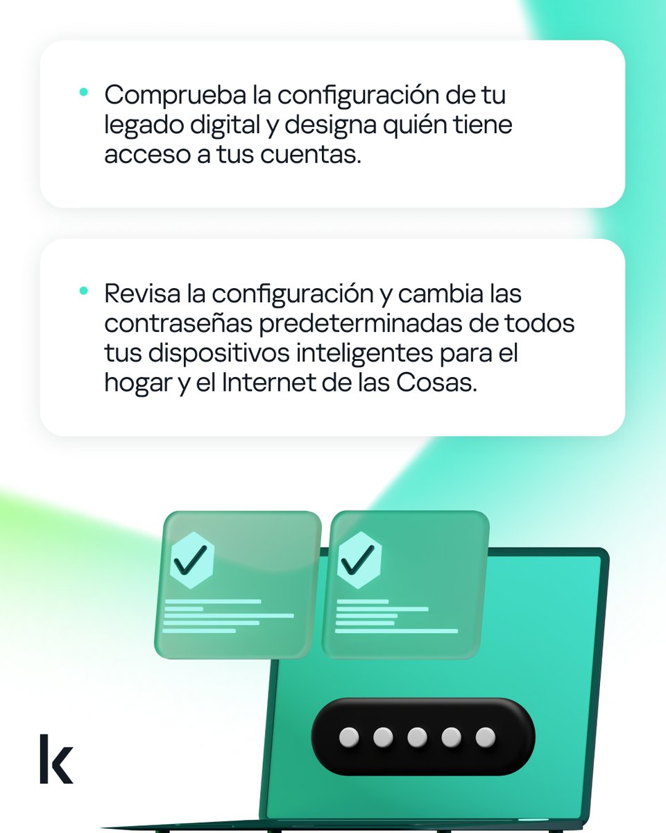 KasperskyES's tweet image. Si quieres tomarte un descanso de tus dispositivos y hacer un detox digital, empieza antes con una limpieza digital a fondo y refuerza tu seguridad digital. 🧹📱💻🏠
Tenemos una checklist completa en el blog para poder desconectar durante las vacaciones de forma segura. ✅🧠…