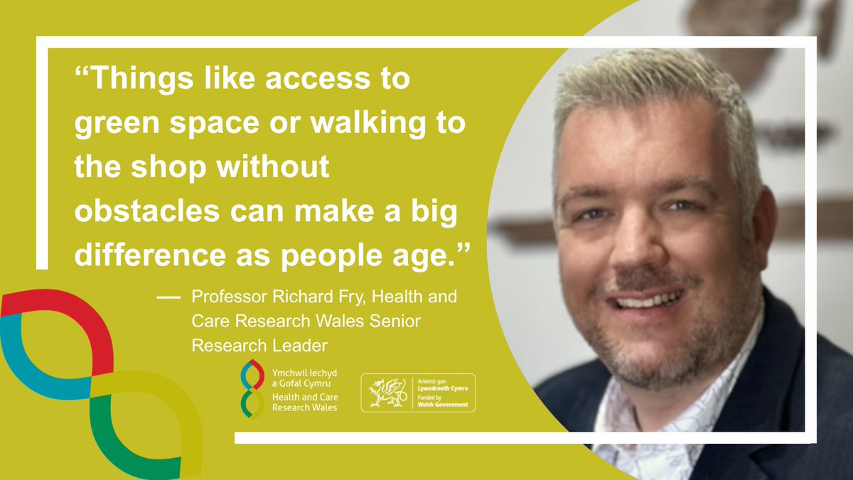 ResearchWales's tweet image. A major Welsh study led by our Senior Research Leader Professor Richard Fry @SwanseaUni found that urban design impacts the risk of falls and moving into care homes. Access to green space, walkability and local services led to better outcomes.
Read more: healthandcareresearchwales.org/about/news/how…