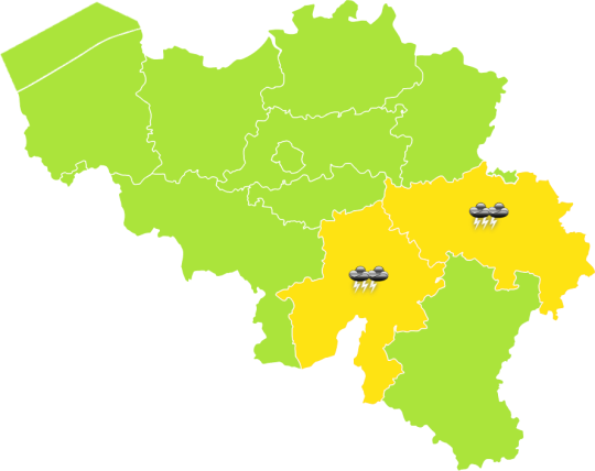 Avertissement d'orage du 24/07 13H au 24/07 19H:  Surtout dans les provinces de Namur et de Liège, d'intenses averses orageuses peu mobiles se produiront encore. Quelques dizaines de mm ... (meteo.be/fr/meteo/avert…)