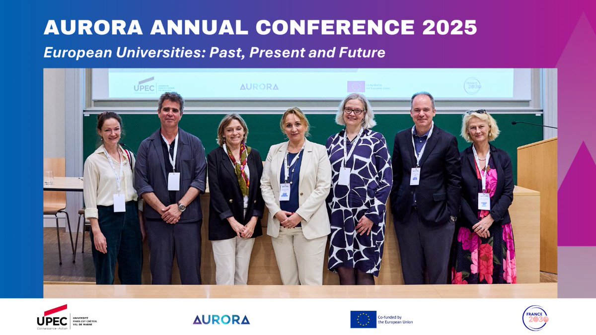 🇪🇺🤝 The #EuropeanUniversities Initiative has become one of the cornerstones of the European #HigherEducation Area. Throwback to its origins, current landscape &amp; future trajectories at the Aurora Annual Conference 2025 👉🏼 youtu.be/1GKnwMGsgpk?si…

#AuroraUniversities #Aurora2030