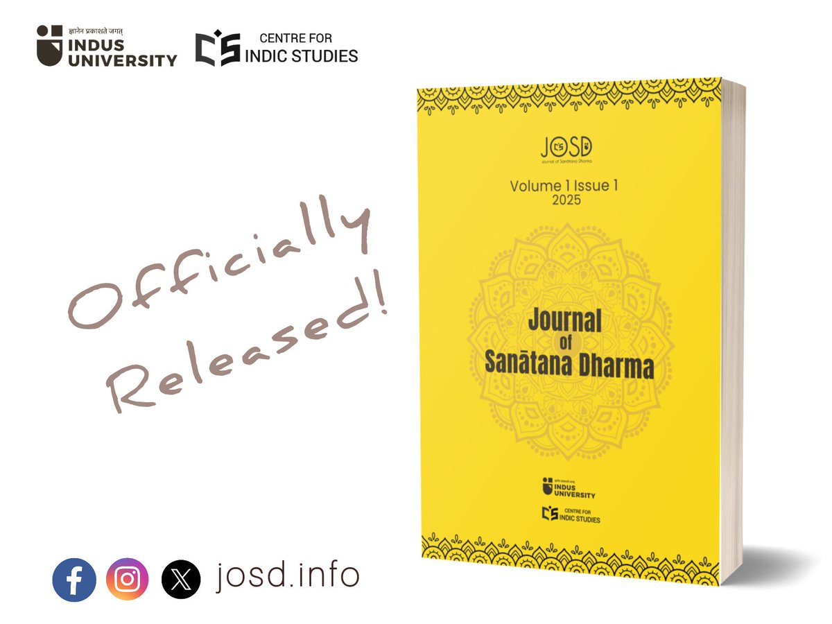 josd_info's tweet image. First issue of the Journal of the Sanātana Dharma (@josd_info) is now published!