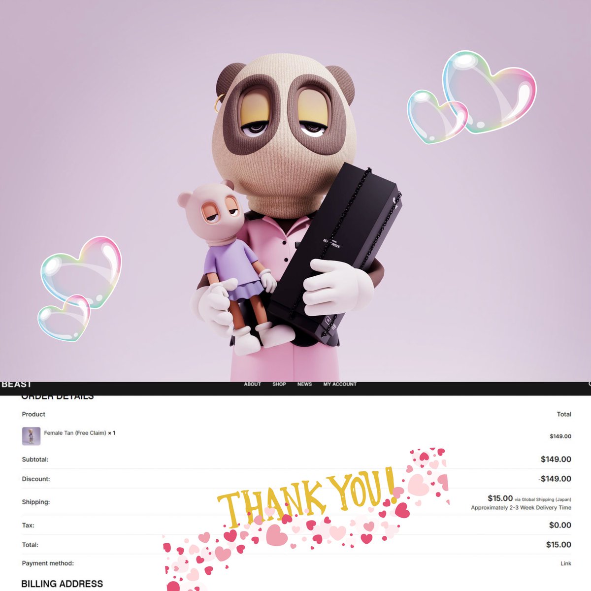 ppa(ぴぃぴぃえー).sauna (@ppappa152417) on Twitter photo Finally, this day has come💖🧸🎁I requested an #AKCB TOY with only the shipping costs✨ I'm really looking forward to receiving it✨ Thank you so much to the wonderful founder and team✨ I've received so many wonderful goods and 3D so far✨I'll continue to support you❤️
<a href="/Rafsby/">Rafsby | a KID called BEAST</a> Finally, this day has come💖🧸🎁I requested an #AKCB TOY with only the shipping costs✨ I'm really looking forward to receiving it✨ Thank you so much to the wonderful founder and team✨ I've received so many wonderful goods and 3D so far✨I'll continue to support you❤️
<a href="/Rafsby/">Rafsby | a KID called BEAST</a>