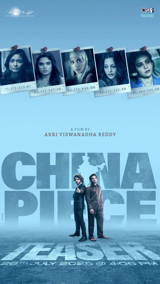 sureshkavirayan's tweet image. Every tale has its moment. Ours begins with a teaser at 4:06 PM on the 26th — to excite, entertain, and enthrall.
#ChinaPiece
China Piece - Made in India 🇮🇳
@akki_viswanath @NihalKodhaty1 @isuryasrinivas @sureshraghu_DOP @moonlightdreamz @kamalkamaraju @Teju_PRO…