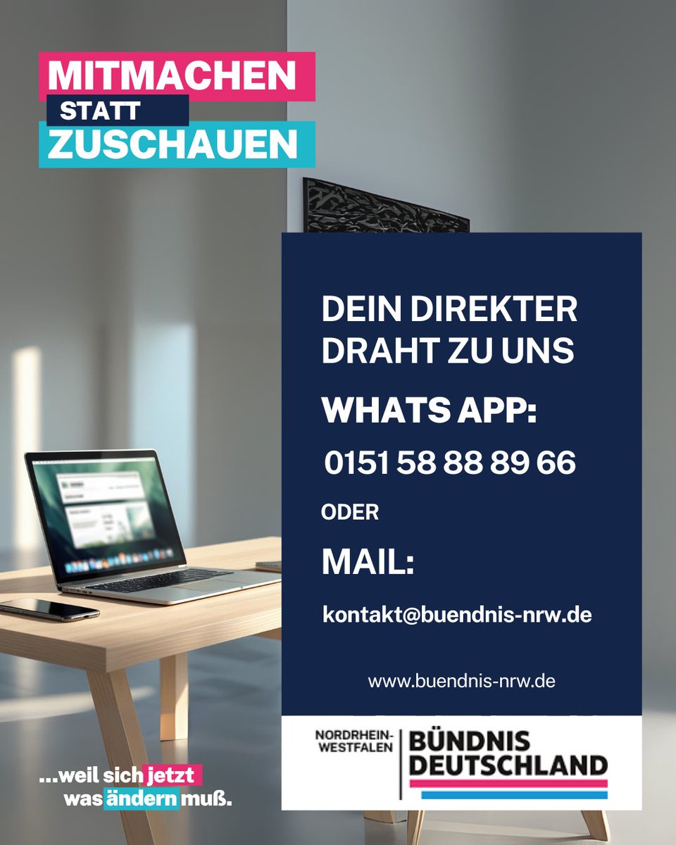 Du willst was bewegen statt nur zuzusehen? Wir stehen für klare Worte, gesunden Menschenverstand und eine Politik, die wieder für die arbeitet, die dieses Land tragen. Werde Teil von Bündnis Deutschland und gestalte mit uns eine starke #politikwechsel #mitmachen #nrw