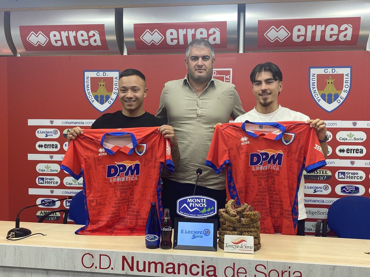 Juancho y Marcos Sánchez ya lucen como #numantinos 

#BienvenidosJuanchoYMarcos